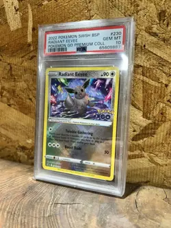 2022 POKEMON SWSH BLACK STAR PROMO #230 RADIANT EEVEE PSA 10 - Image 1