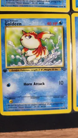 (4X) Pokemon 1st Edition Jungle Goldeen 53/64 Regular NM-LP - Image 2