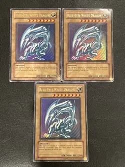 Yugioh Starter Deck Blue Eyes White Dragon SDK-001 First Edition Heavy Play Lot! - Image 1
