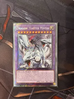 Yugioh! Dragon Master Magia (Platinum Secret Rare) - RA04-EN055 1st Edition NM - Image 1