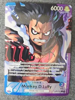 One Piece Tcg Monkey D Luffy Alt Art Leader OP11-040 A Fist of Divine Speed NM - Image 1