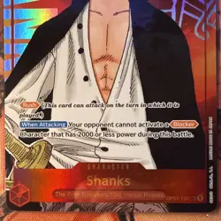 Shanks OP01-120 SEC Alt Art Romance Dawn One Piece CCG - Image 3