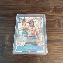 One Piece Carrying on His Will Portgas D Ace Alt Art OP13-119 SEC - Image 1