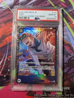 PSA 10 Koby OP11-119 One Piece Flagship Battle 2025 Winner (JP) - Image 1