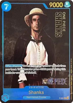 NM One Piece TCG Shanks P-051 One Piece Live Action Edition - Image 1