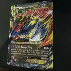 Mega M Salamence EX XY171 JUMBO Ultra Rare Holo Black Star Promo Card LO - Image 2