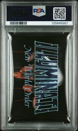 1995 Illuminati NWO Assassins Enough is Enough Trump Card PSA 9 - Image 2