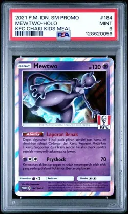 Pokemon Mewtwo 184/SM-P KFC Kentucky Fried Chicken Promo Card PSA 9 - Image 1
