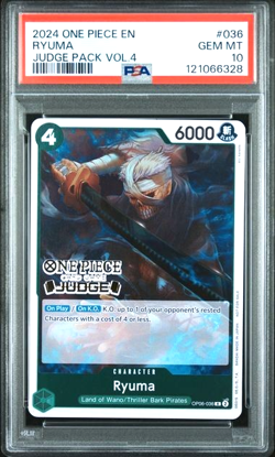 One Piece RYUMA JUDGE Card Judge Pack Vol.4 PSA 10 GEM MINT - Image 1