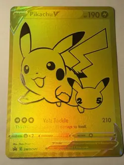 Pikachu V SWSH145 SWSH: Sword & Shield Promo Cards Holo Mint - Image 1