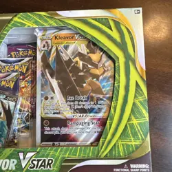 Pokemon TCG Kleavor VSTAR Premium Collection Box Promo English Card Stock - Image 4