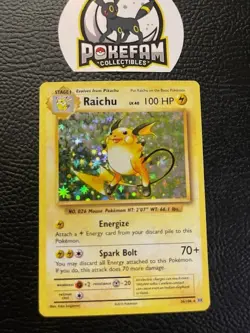 Pokemon TCG - Raichu 36/108 Holo Rare Card XY Evolutions NM - Image 1