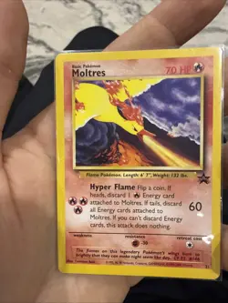 Moltres - 21 - Pokemon Wizards Black Star Promo Card Movie 2000 LP+ - Image 1