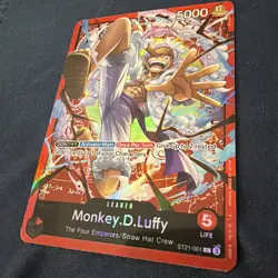 Monkey D Luffy ST21-001 Leader Starter Deck EX Gear 5 Promo One Piece Card Engli - Image 3