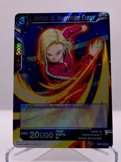 Dragon Ball Super CCG Android 18, Neverending Energy DB2-037 R Foil Bandai Card - Image 1