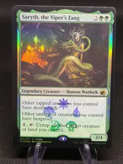 Saryth, the Viper's Fang Innistrad: Midnight Hunt MTG #197 FOIL Promo - Image 1