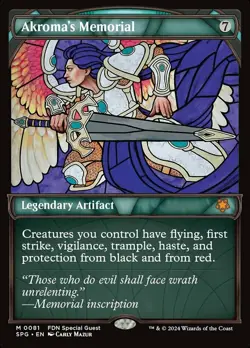 MTG Akroma's Memorial - Foil - Showcase, NM-Mint, English Special Guests - Image 1