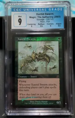 MTG Graded CGC 9 MINT: XANTID SWARM Scourge FOIL 2003 Magic the Gathering #TCG - Image 1