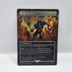 2024 MTG Magic the Gathering Secret Lair Foil In The Trenches Captain America - Image 1
