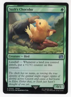 MTG Final Fantasy Foil Uncommon #0200 Sazh's Chocobo - Image 1
