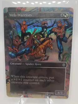 Web-Warriors #0203 U Borderless FOIL MTG Marvel's Spider-Man NM - Image 1