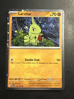 Larvitar 110/193 Sv02: Paldea Evolved Cosmos Holo NM Pokemon Card 2023 - Image 1