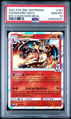 Pokemon Charizard 181/SM-P KFC Kentucky Fried Chicken Promo Card PSA 10 - Image 1