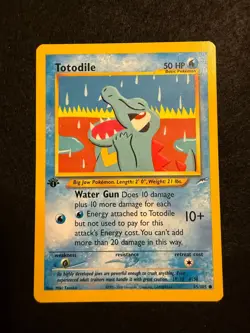 Pokemon Vintage WOTC Totodile 85/105 Neo Destiny 1st Edition Regular LP+ - Image 1