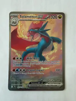 Pokemon TCG Salamence EX 187 Journey Together Special Illustration Rare NM FP - Image 1