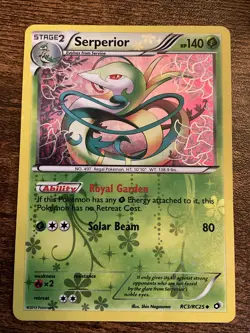 Pokemon TCG Serperior RC3/RC25 Legendary Treasures Radiant Collection Holo Rare - Image 1