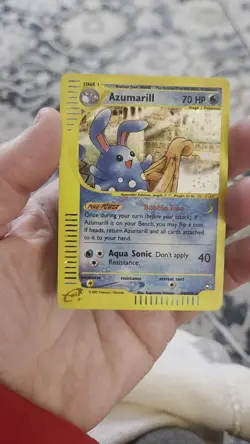 Pokemon Azumarill Holo Rare H4/H32 Aquapolis 2003 WOTC (Near Mint Condition) - Image 2