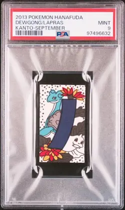 2013 Pokemon Hanafuda Kanto September DEWGONG / LAPRAS PSA 9 - Image 1