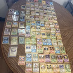 Pokemon 100% Complete Master Base Set 102/102 WOTC DAMAGED 1999 w Charizard See! - Image 1