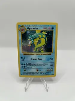 Pokemon TCG Gyarados Base Set 6/102 Shadowless Holo Rare - MP - Image 1