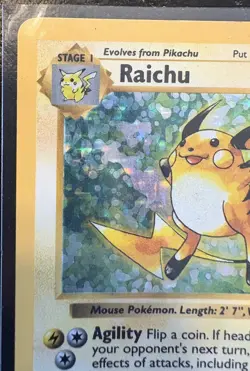 Pokemon TCG Raichu Base Set 14/102 Holo 1999-2000 Wizards Base Set Copyright... - Image 5