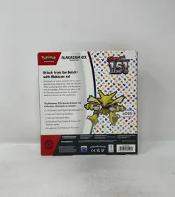 Pokemon TCG Scarlet & Violet 151 Factory Sealed Alakazam Ex Collection Box - Image 3