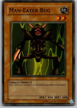 Man-Eater Bug The Legend of Blue Eyes White Dragon LOB-108 Super Rare - Image 1