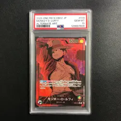 One Piece Japanese Anime 25th Collection EB02-010 Monkey D. Luffy Alt Art PSA 10 - Image 1