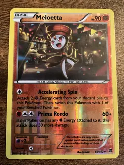 Pokemon TCG Meloetta Breakthrough Reverse Holo Holo Rare Card 85/162 - Image 1