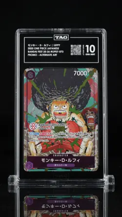 TAG 10 (982) Monkey D. Luffy OP07-073 Promo One Piece Bandai Card Fest 25-26 JP - Image 1