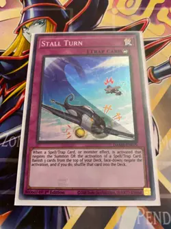 Stall Turn DAMA-EN079 Super Rare 1st Edition Yugioh TCG Trap Card - Image 1