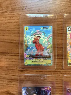 2024 One Piece Two Legends Monkey.D.Luffy Treasure Rare #OP07-109. 4 Card Lot NM - Image 2