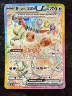 Pokemon Eevee EX TCG Prismatic Evolutions Card 167/131 Special Illustration Rare - Image 1