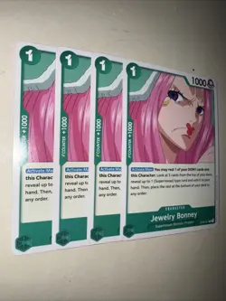 One Piece TCG ST02-007 Jewelry Bonney X4 Playset Non Foil Card Game CCG English - Image 2
