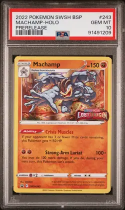 Machamp - (Prerelease) SWSH243 SWSH: Sword & Shield Promo Cards Holo PSA 10 - Image 1