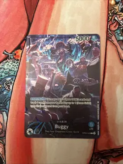 One Piece Card Game - Buggy OP09-042 Alt Art Leader English- 2nd anniversary eng - Image 1