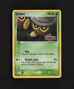 Seedot 60/108 EX Power Keepers Reverse Holo Stamped Pokemon Card LP - Image 1
