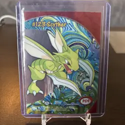 2000 TOPPS POKEMON TV ANIMATION CLEAR CARDS #PC9 SCYTHER - Image 2