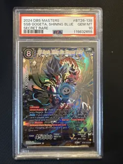 Ssb Gogeta, Shining Blue Secret Rare Dragon Ball Super Card Game Masters Series - Image 1