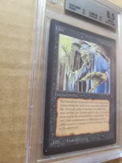 Lich Beta NM-Mint+ Reserved List Rare Vintage MTG Magic Graded 8.5 Beckett Card - Image 2